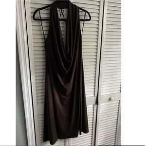 Cowl Neck Halter Dress